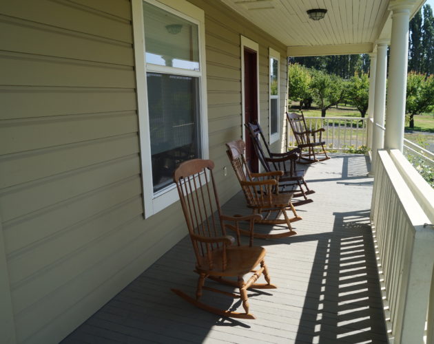 Rocking chairs on the porch
